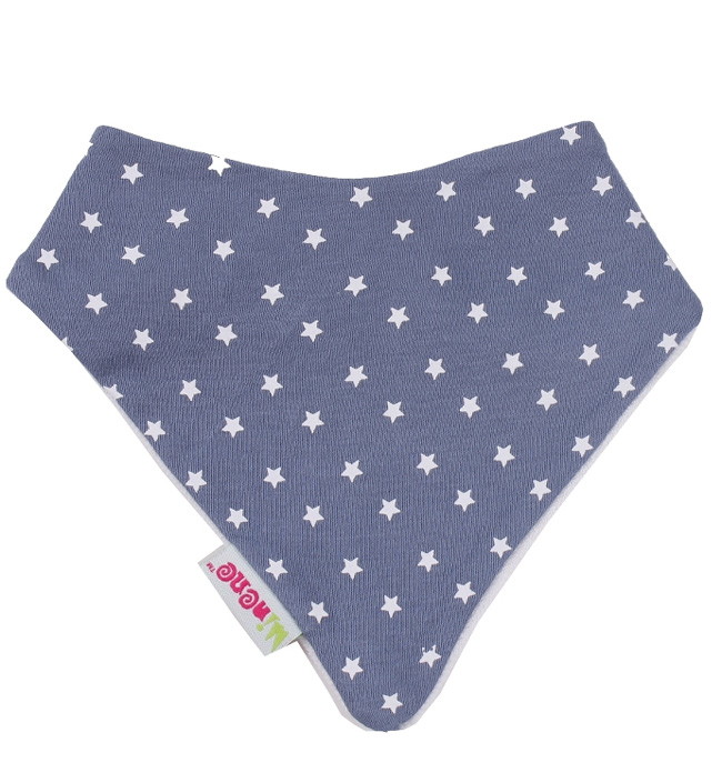 Детский нагрудник Minene Леденец на палочке Lollipops в подарочной упаковке 4071 синий/белый горошек