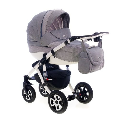 Детская коляска Adamex Barletta 2 в 1 88L (СВ.СЕР+СВ.СЕР Z)