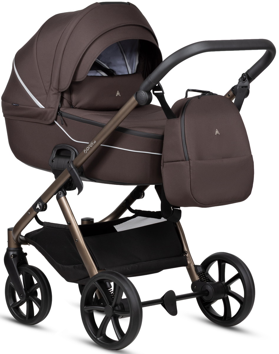 Детская коляска Noordi Fjordi Essential V2 2027 2 в 1 1642627 Тёмно-кориченевый/ Dark brown