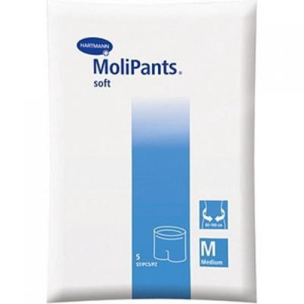 Удлиненные эластичные штанишки Hartmann MoliPants Soft для фиксации прокладок 5 шт. M