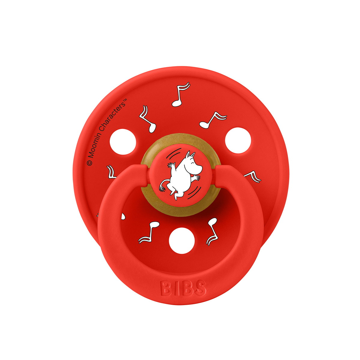 Пустышка латексная Bibs x Moomin Colour - Dancing, 0+ мес 10032290 Candy Apple