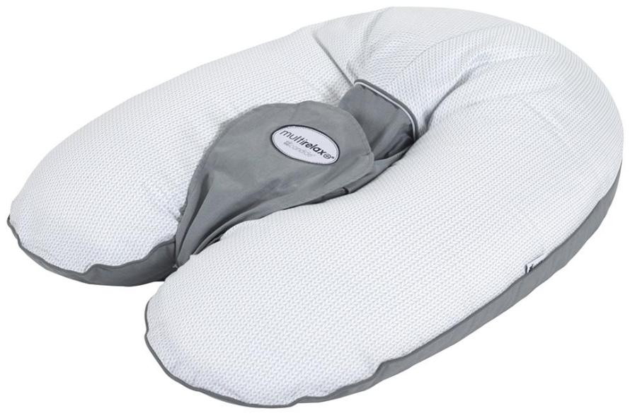 Детская подушка для кормления Candide 3 в 1 Multirelax+ Polycotton 684385 Белый с серым