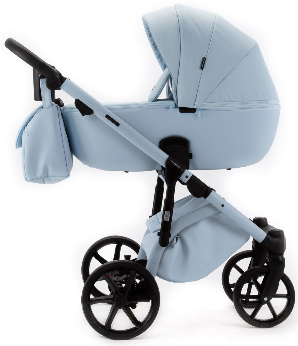 Детская коляска Adamex Nola Natura 3 в 1 N-1-SKY (ГОЛУБОЙ + ГОЛУБАЯ КОЖА)