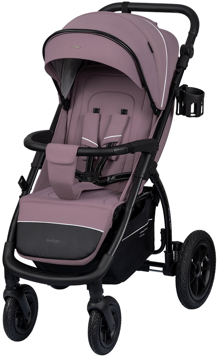 Детская прогулочная коляска Indigo Epica XL Air Plus с сумкой 2026 розовый