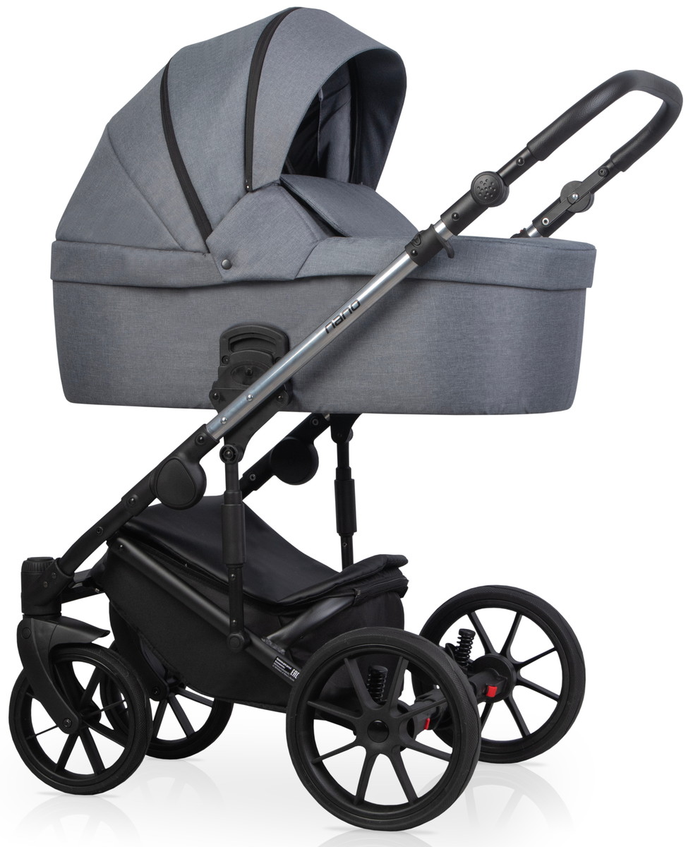 Детская коляска Riko Nano Thermo 2 в 1 12 Graphite (графит)