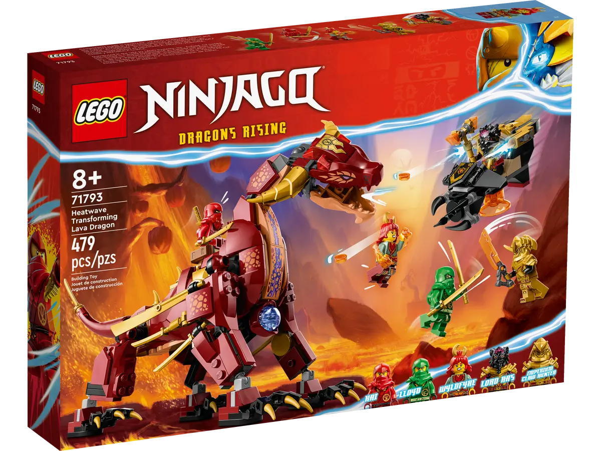Конструктор LEGO Ninjago Heatwave Transforming Lava Dragon Лавовый дракон-трансформер (71793)