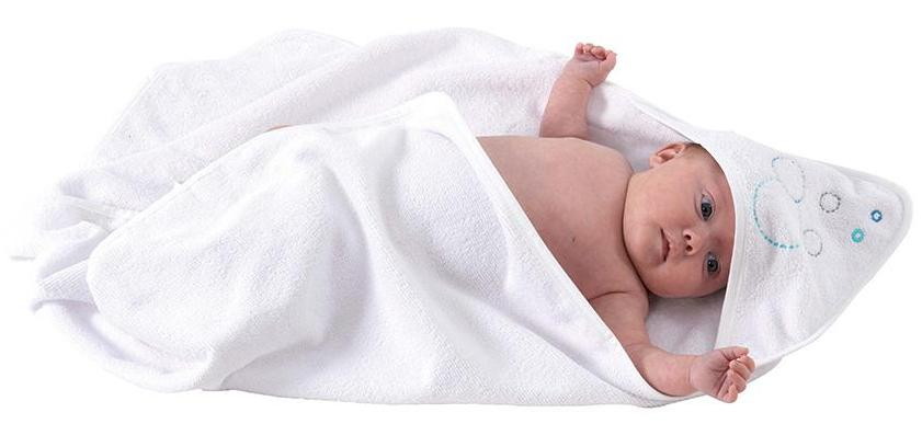 Детское полотенце с капюшоном Candide The Original 70х70 см 183960 Белое