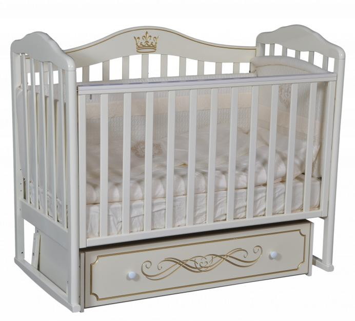 Детская кроватка Антел Алита 77 (маятник универсальный) слоновая кость