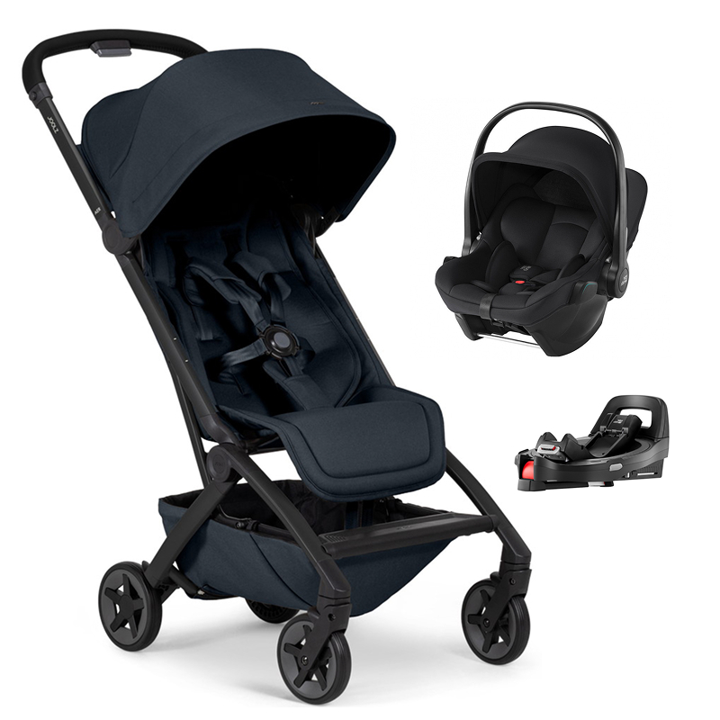 Прогулочная коляска Joolz Aer 2 и автокресло Baby-Safe Core Space Black и база Vario Base 5Z Dark navy blue