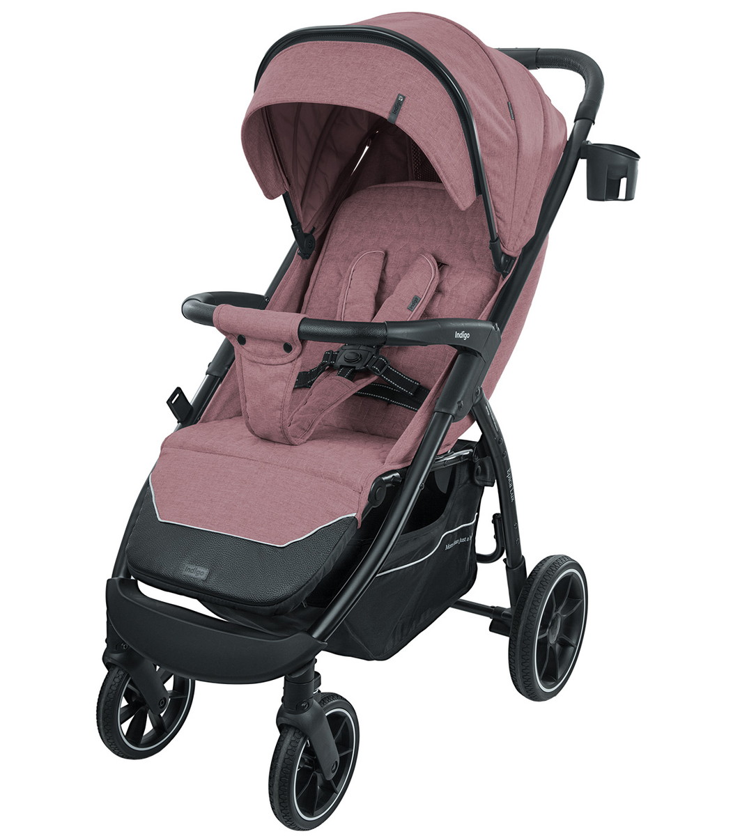 Детская прогулочная коляска Indigo Epica Lux S розовый