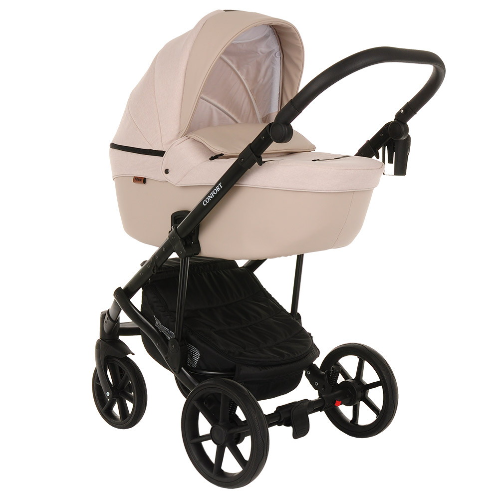 Детская коляска Pituso Confort Plus 2 в 1 15 Св.бежевый+Кожа Св.бежевый