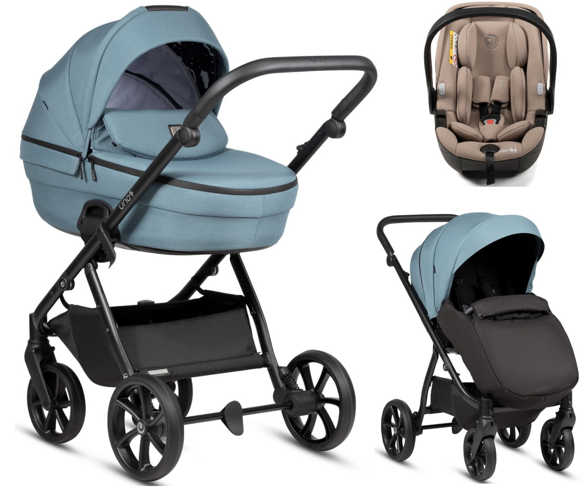 Детская коляска Tutis Uno 6 Plus Essential collection 3 в 1 с автокреслом Beno Beige 1602143 Menta