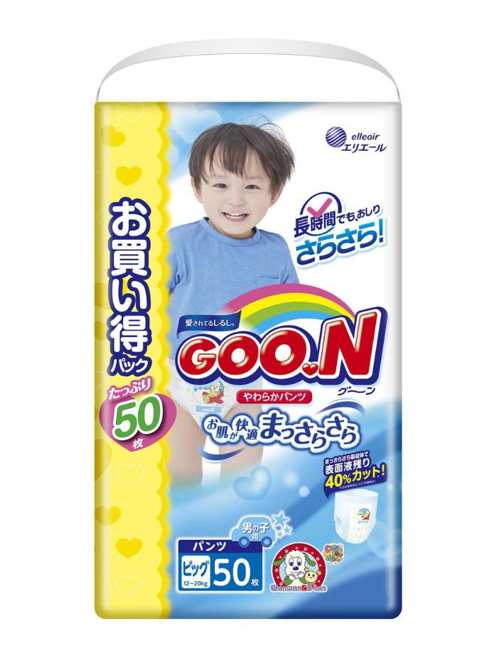 Подгузники-трусики Goon Ultra Jumbo Pack 12-20 кг д/м (50 шт) XL