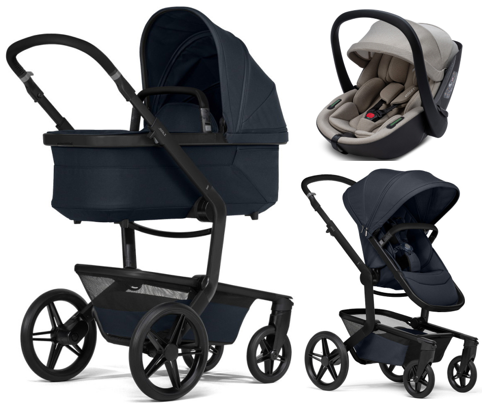 Детская коляска 3 в 1 Joolz Day 5 и автокресло Osann Cuddle Wheat Dark Navy Blue