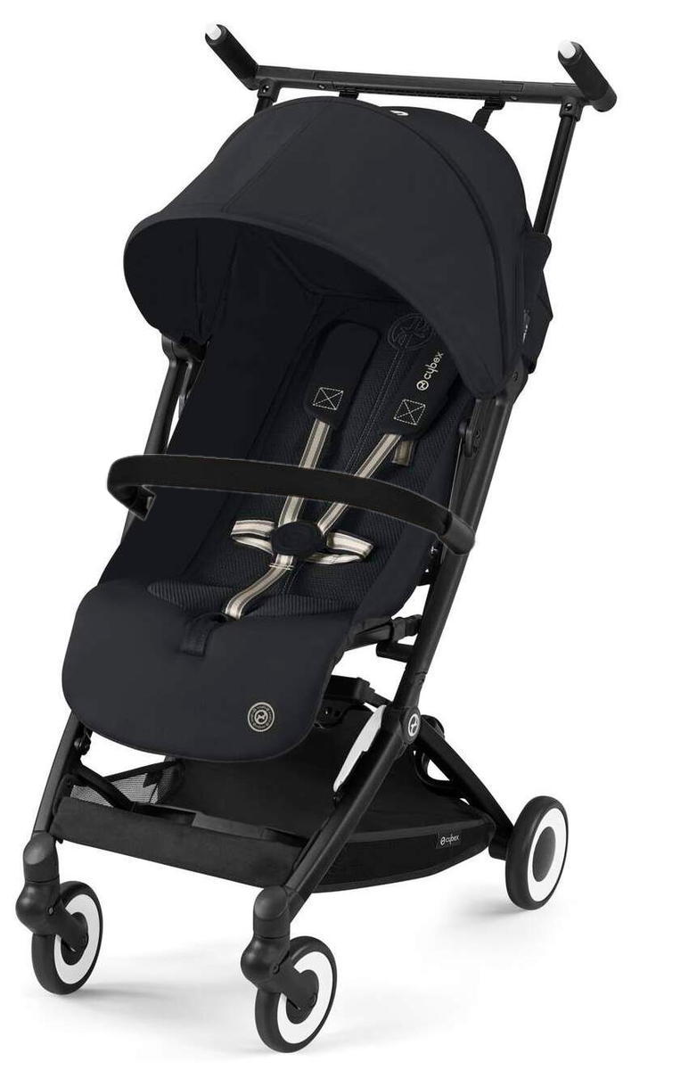 Прогулочная коляска Cybex Libelle BLK Magic Black с дождевиком и бампером