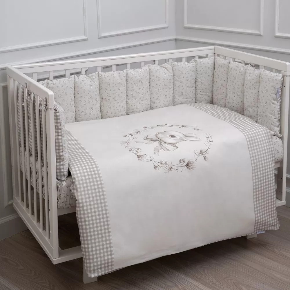 Комплект постельного белья Lappetti Кролик Лаппин 3 предмета серый