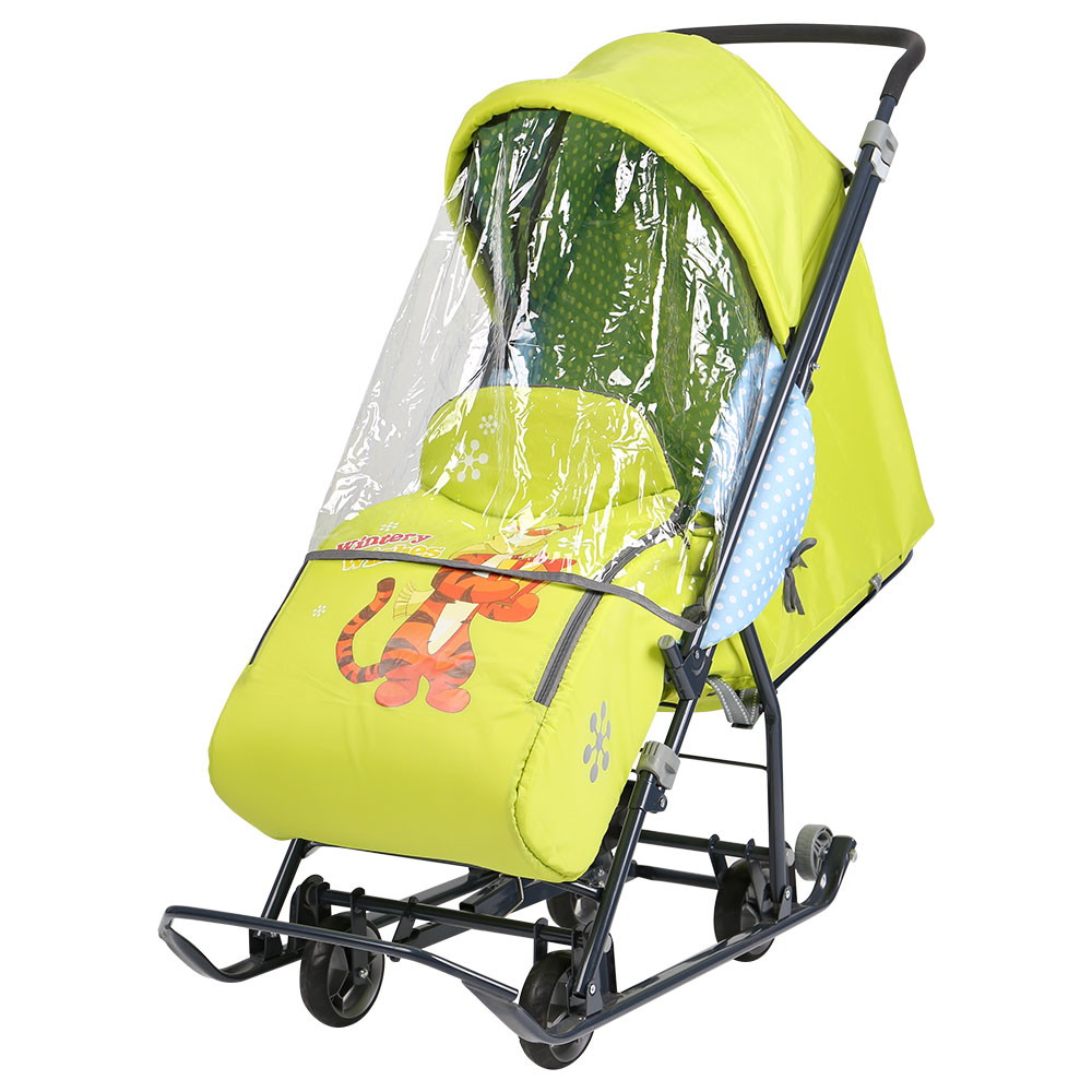 Детские санки-коляска Nika Disney baby 1 лимонный