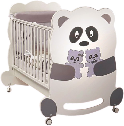 Детская кроватка Feretti Velvet качалка 125x65 см Panda