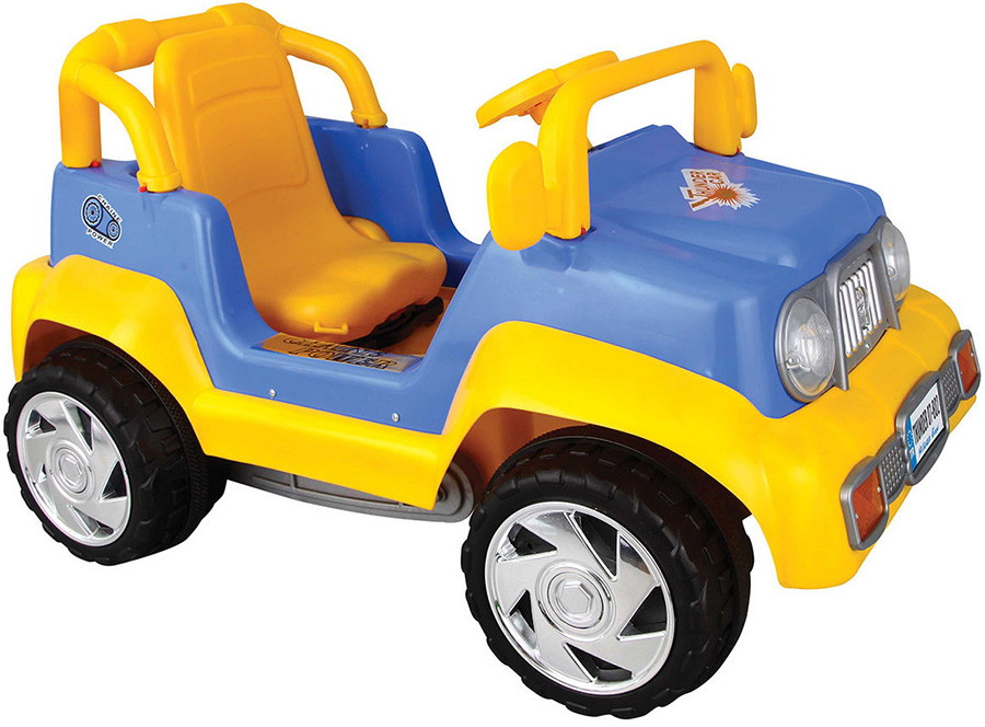 Педальная машина Pilsan Thunder 07-802 сине-желтая