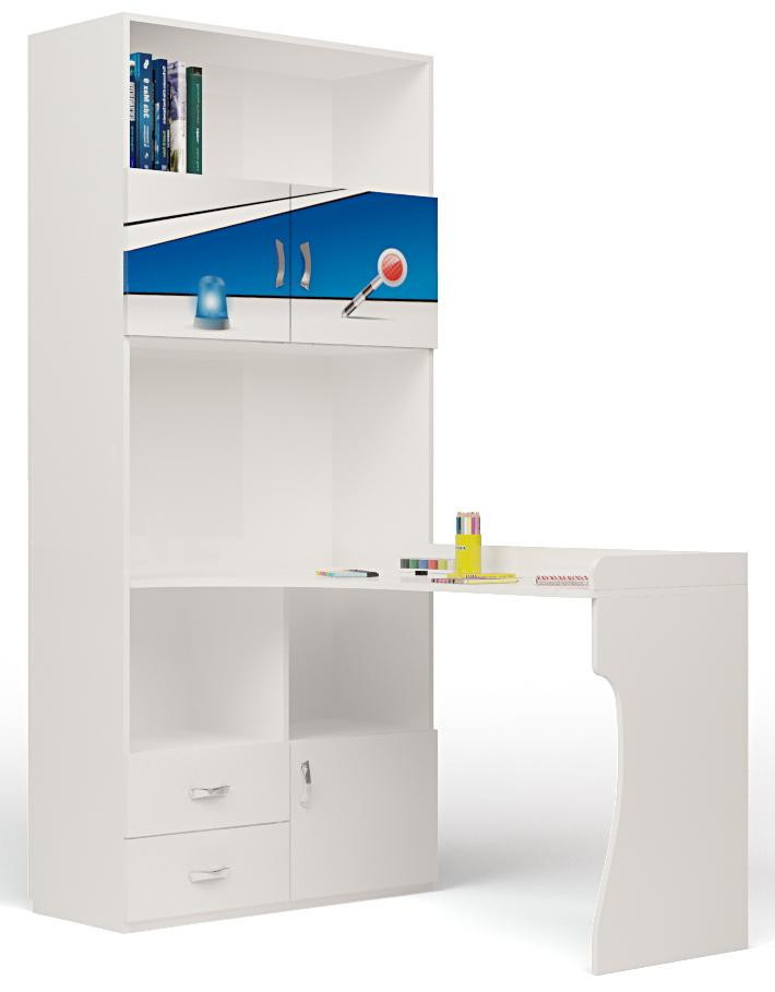 Детский стол-стеллаж ABC-King Police левый