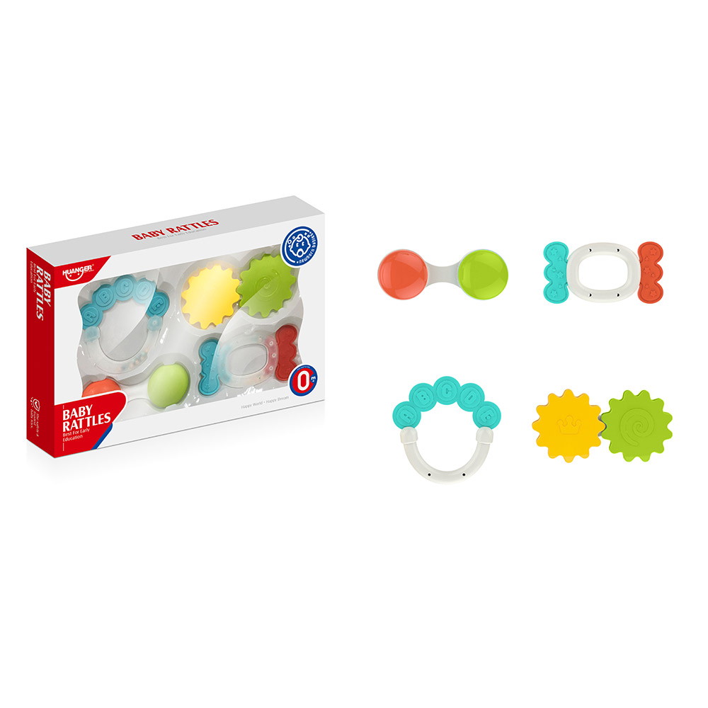 Игрушка Huanger Забавные погремушки (прорезыватели) набор 4 шт.