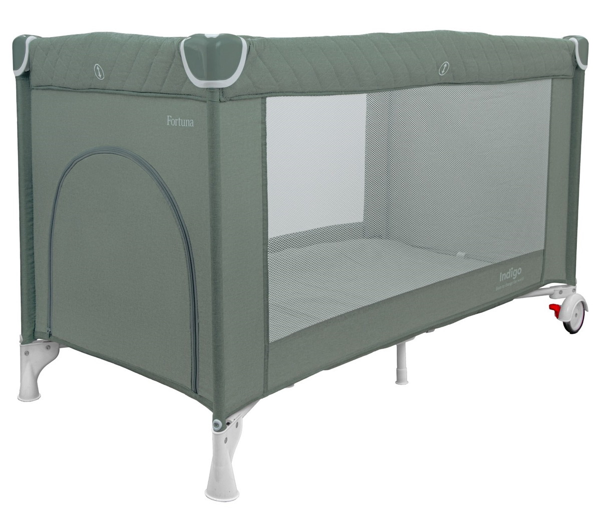 Манеж-кровать Indigo Fortuna 1 уровень зеленый