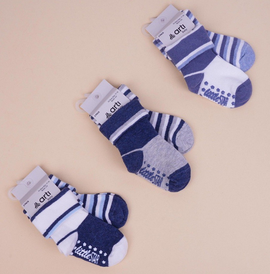 Носки Arti для мальчика с антискользящей подошвой 2 пары 44128 K 10