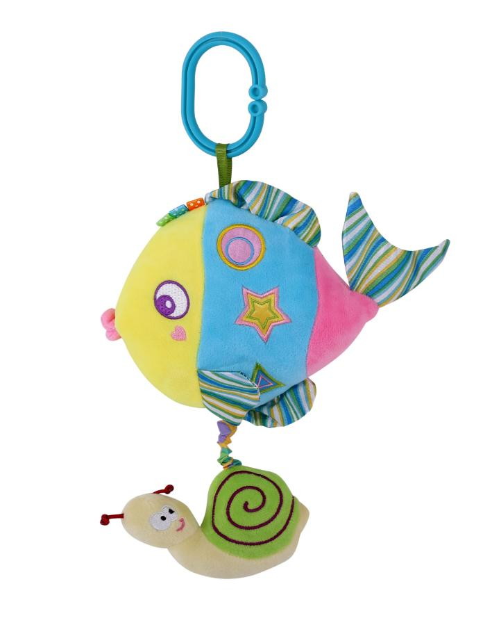 Игрушка подвесная Lorelli Toys Разноцветная Рыбка музыкальная