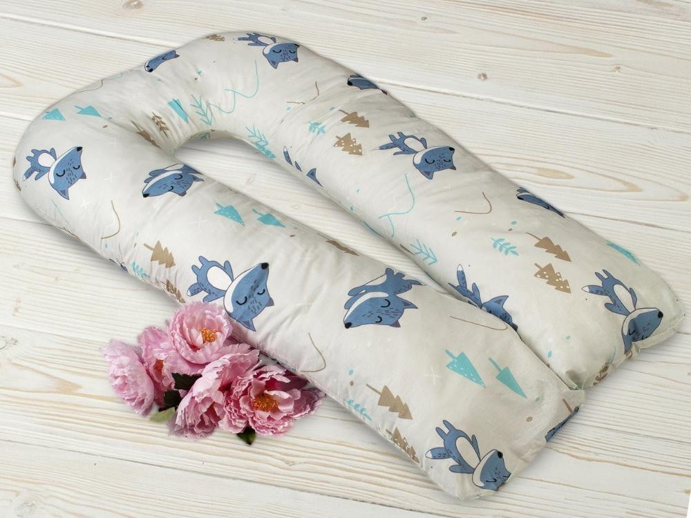 Подушка для беременных AmaroBaby WB U-образная 340х35 в лесу