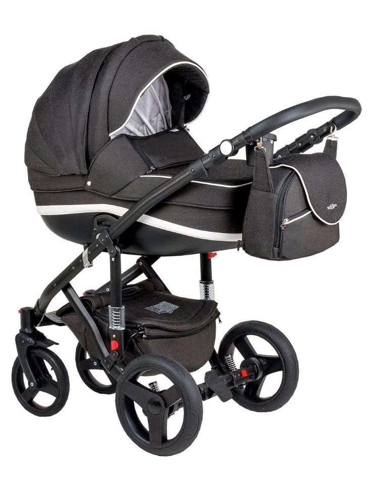 Детская коляска BeBe-mobile Movo 3 в 1 R11 (WHITE-BLACK)