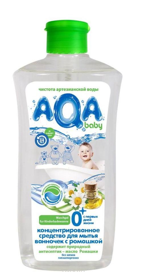 Концентрированное средство AQA baby для мытья ванночек с ромашкой 500 мл