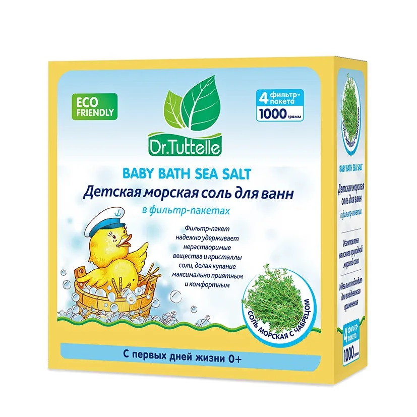 Детская морская соль Dr.Tuttelle с чабрецом 1000 гр.