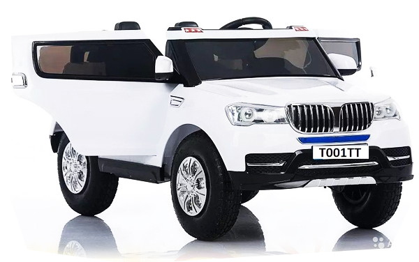 Детский электромобиль RiverToys BMW T001TT 4х4 (полный привод) белый