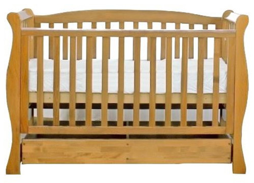 Детская кроватка Кубаньлесстрой Феррария БИ 05 140х70 см орех светлый