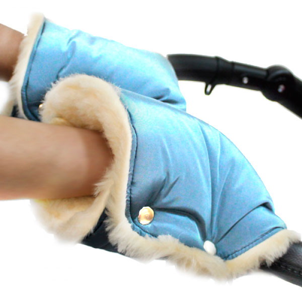 Варежки на коляску Эко Бейби голубой