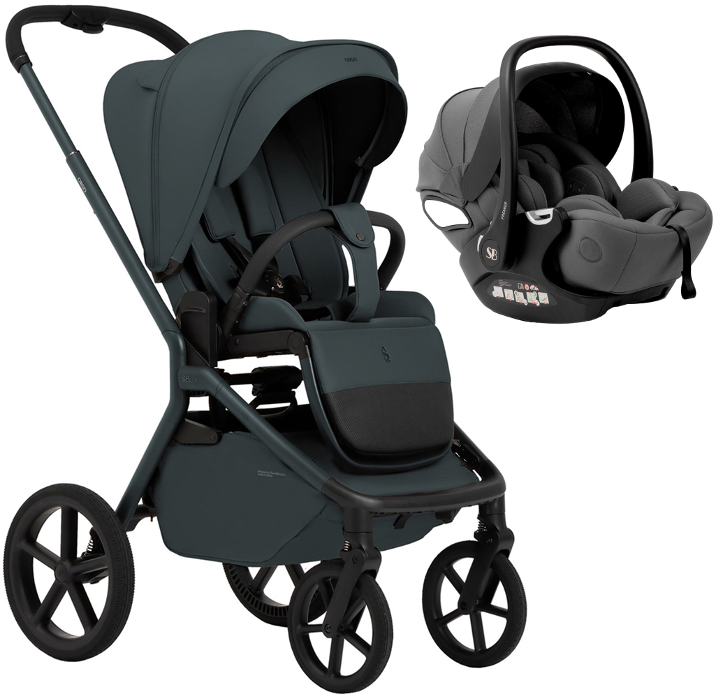 Прогулочная коляска Sweet Baby SBL Orso + автокресло Premier Grey Emerald