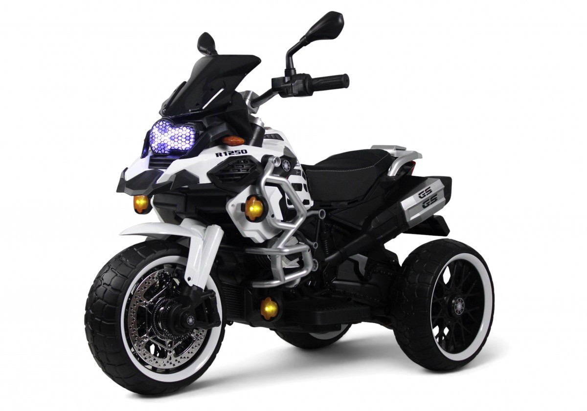 Детский электромотоцикл RiverToys М008БХ М008БХ-WHITE/белый