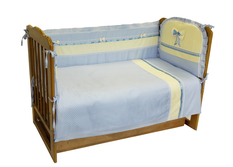 Комплект в кроватку Soni Kids Жемчужные сны 6 предметов голубой