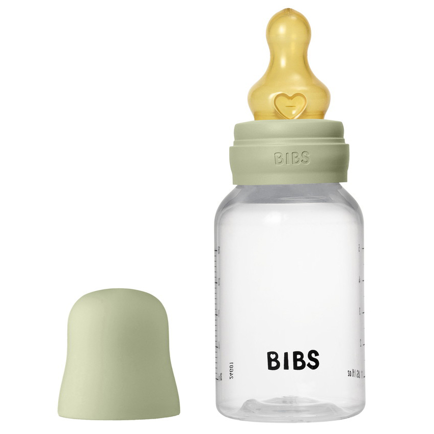 Бутылочка для кормления Bibs с латексной соской, медленный поток, 150 мл 5016250 Sage