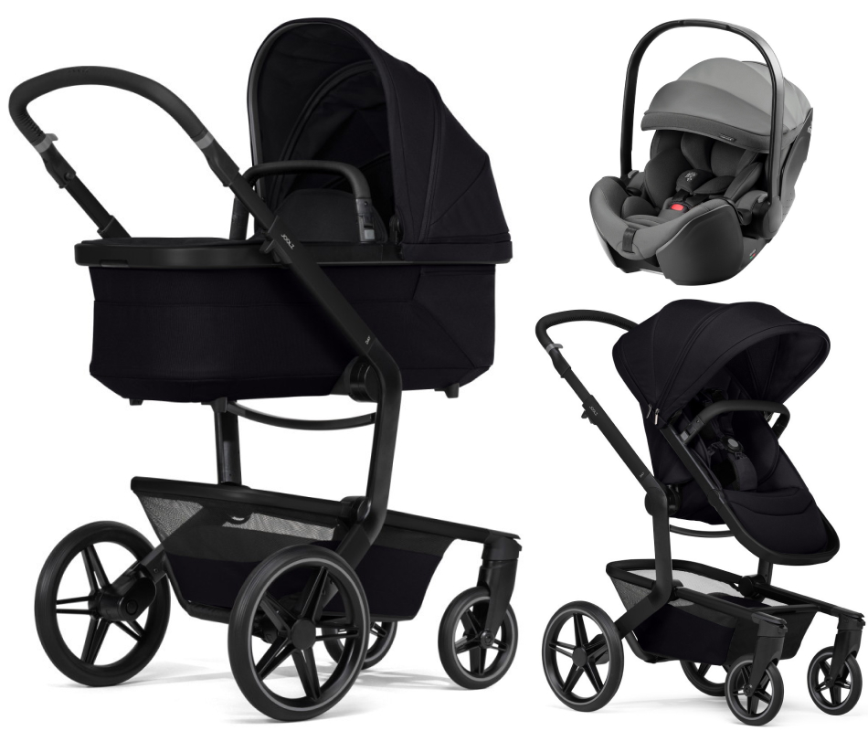 Детская коляска 3 в 1 Joolz Day 5 и автокресло Britax Roemer Baby-Safe Pro Style Mineral Grey без адаптеров Space Black