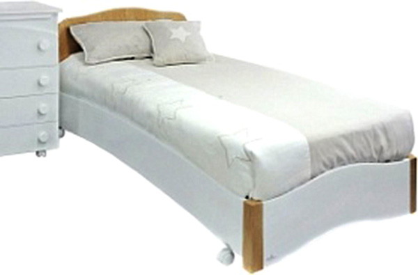 Кровать для подростка Fiorellino Pompy 190x90 см Белый/Натуральный