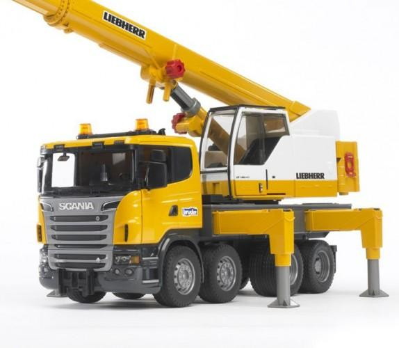 Автокран Bruder Scania с модулем со световыми и звуковыми эффектами