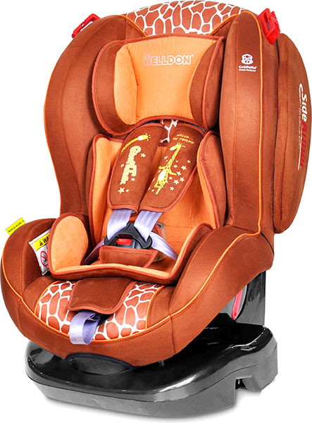 Автокресло Welldon Royal Baby 2 SideArmor & CuddleMe giraffe talk