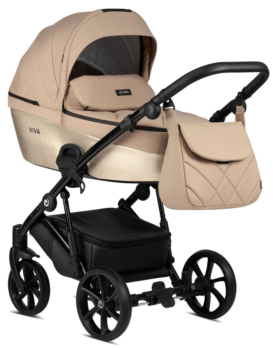 Детская коляска Tutis Viva 4 Luxury 2022 2 в 1 1202061 Amber Gold
