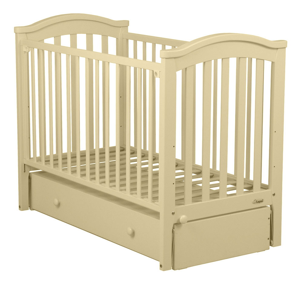 Детская кроватка Fiorellino Slovenia (маятник продольный) 120x60 см ivory