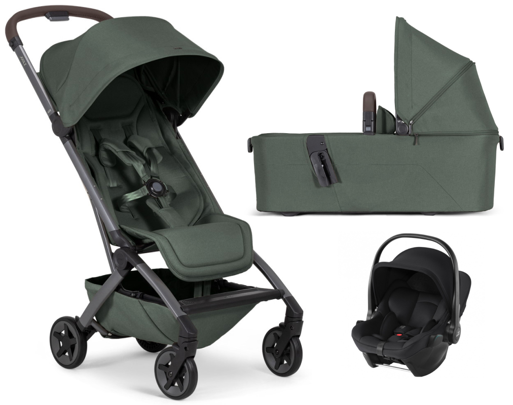 Коляска 2 в 1 Joolz Aer 2 и автокресло Baby-Safe Core Space Black Forest green
