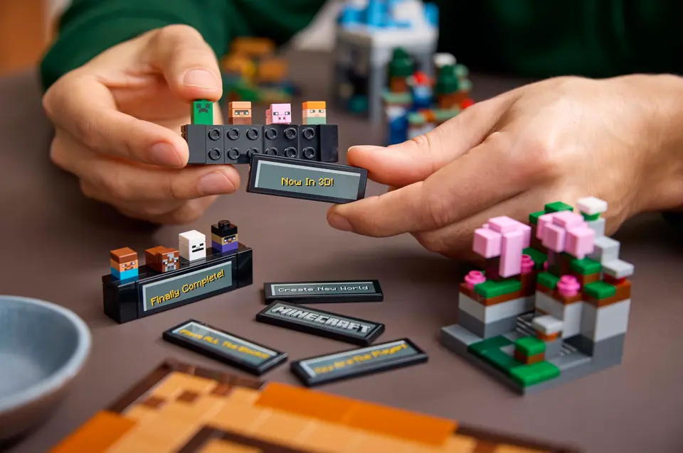 麦飯石シェルター6個セット！プレコ Конструктор LEGO MINECRAFT The Crafting Table Верстак (21265