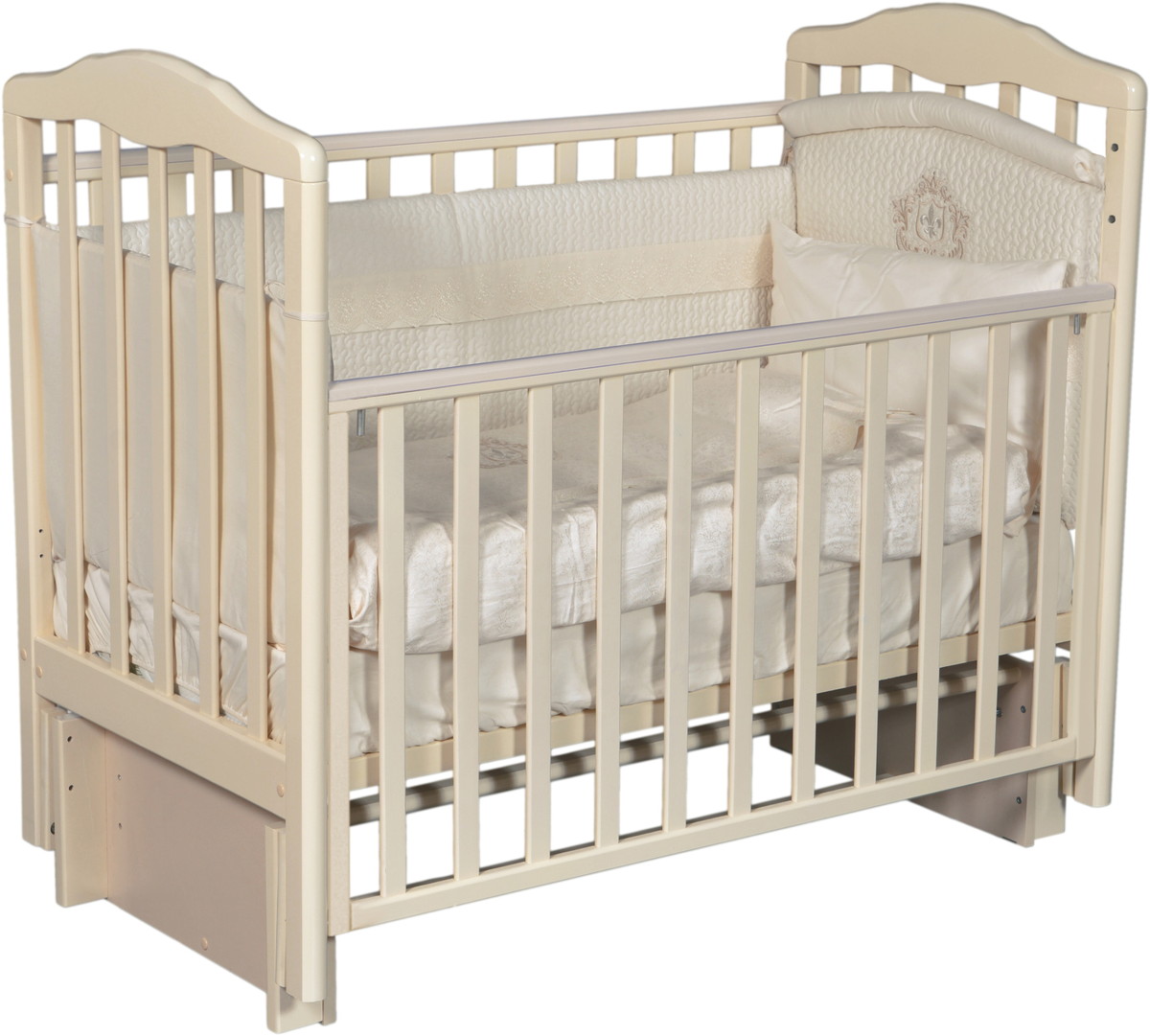 Детская кроватка Антел Алита 3/5 (маятник универсальный) слоновая кость