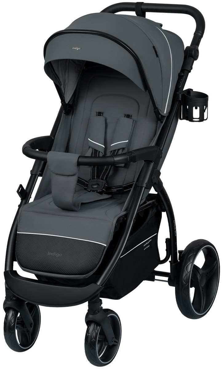 Детская прогулочная коляска Indigo Epica XL Plus 2026 темно-серый