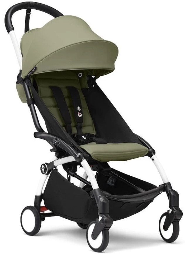 Коляска прогулочная Stokke YOYO3 рама белая White Olive